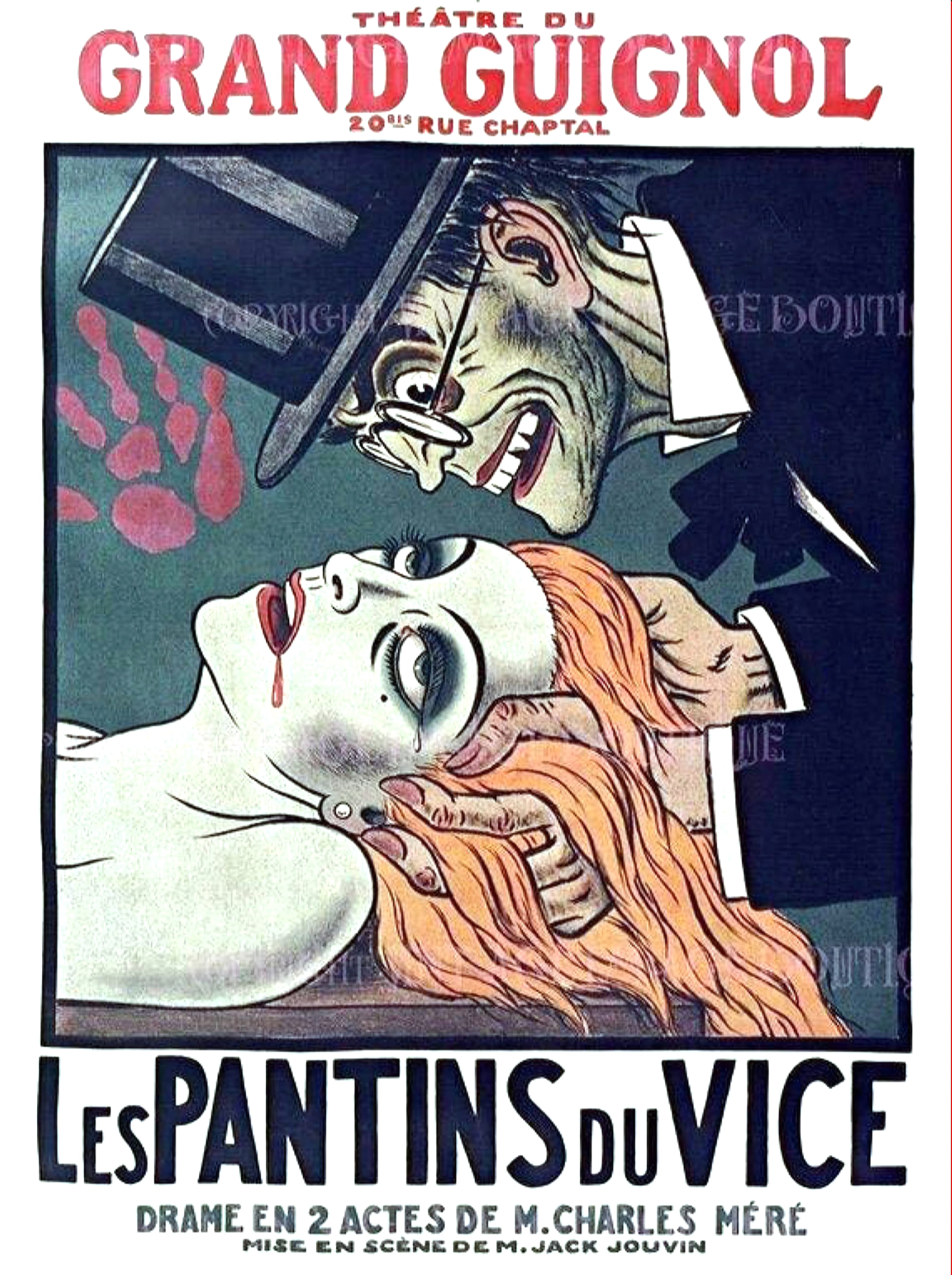 Les Pantins du Vice, Théâtre du Grand-Guignol, 1920s