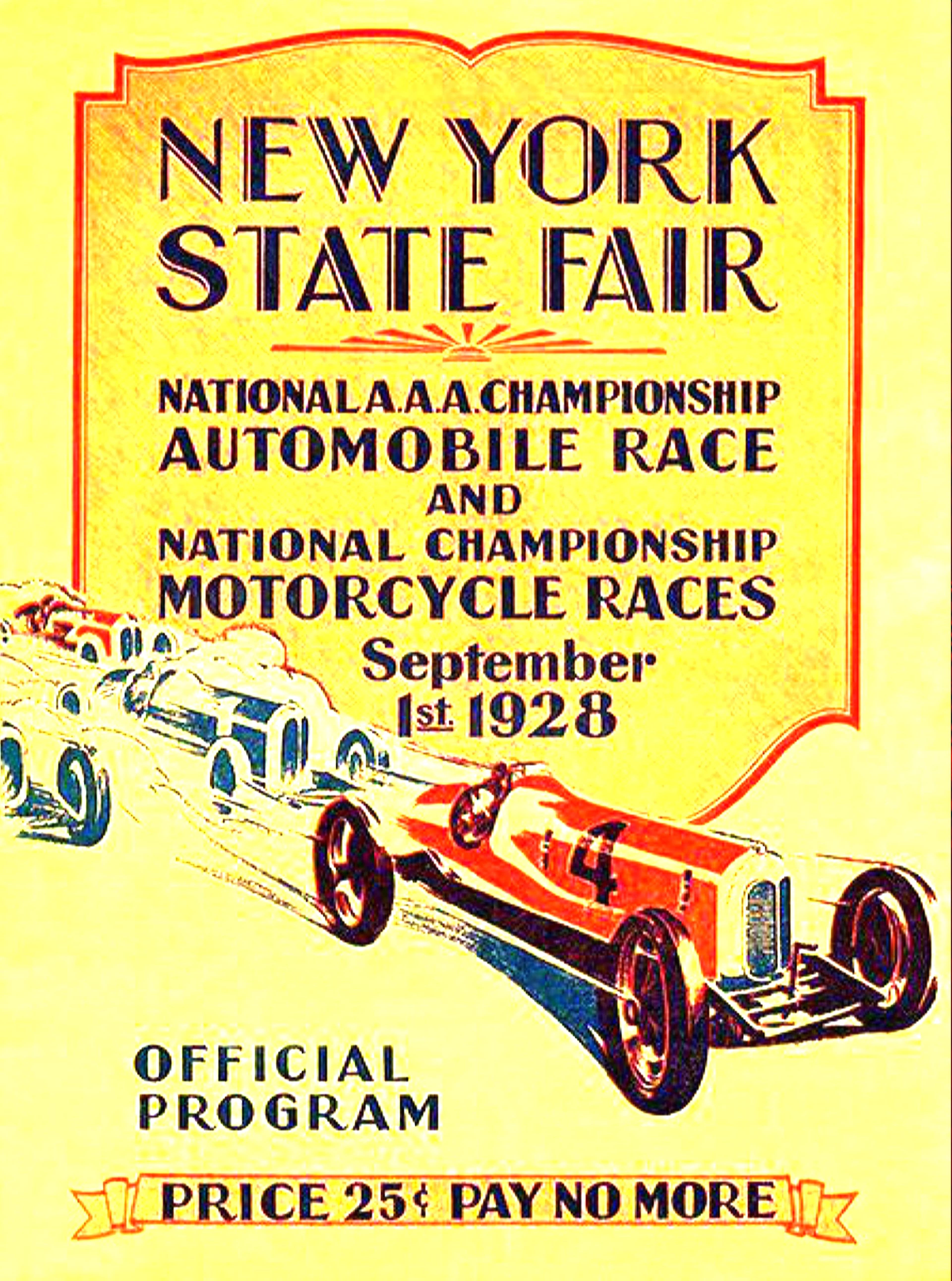 New York State Fair Automobile & Motorcycle Races, 1928