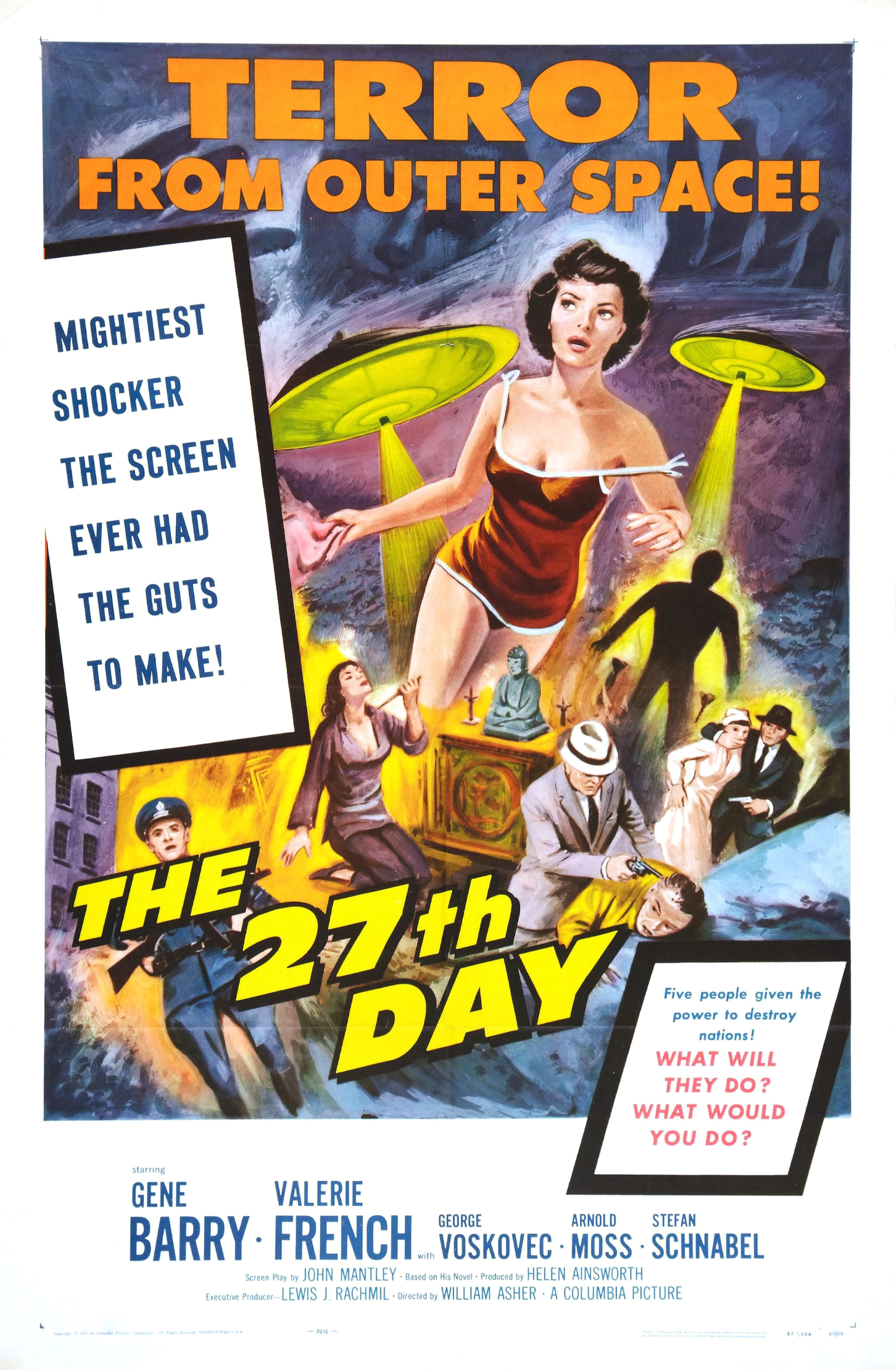 The 27th Day, Gene Barry & Valerie French Sci‑Fi Thriller, 1957
