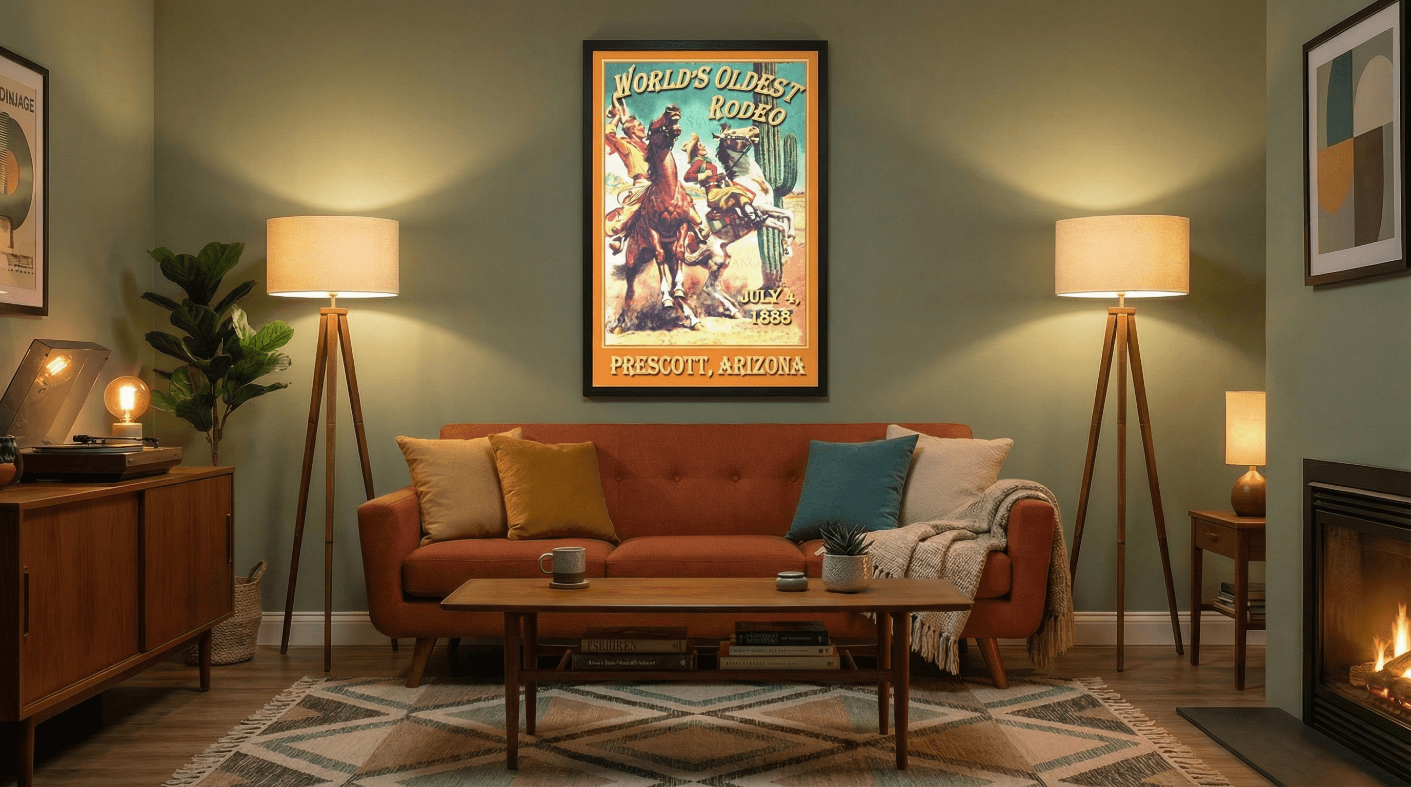 World’s Oldest Rodeo, Prescott Arizona, July 4, 1888 (c.1940s) 2