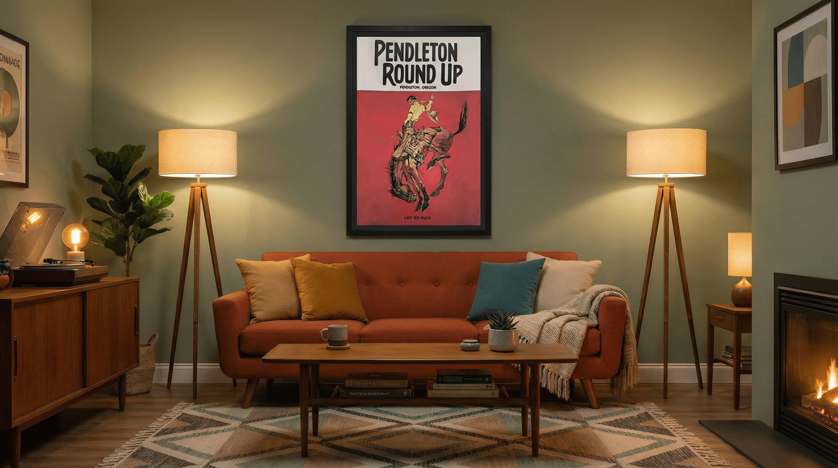 Pendleton Round-Up Rodeo, Bronco Rider, mid-20th century 2