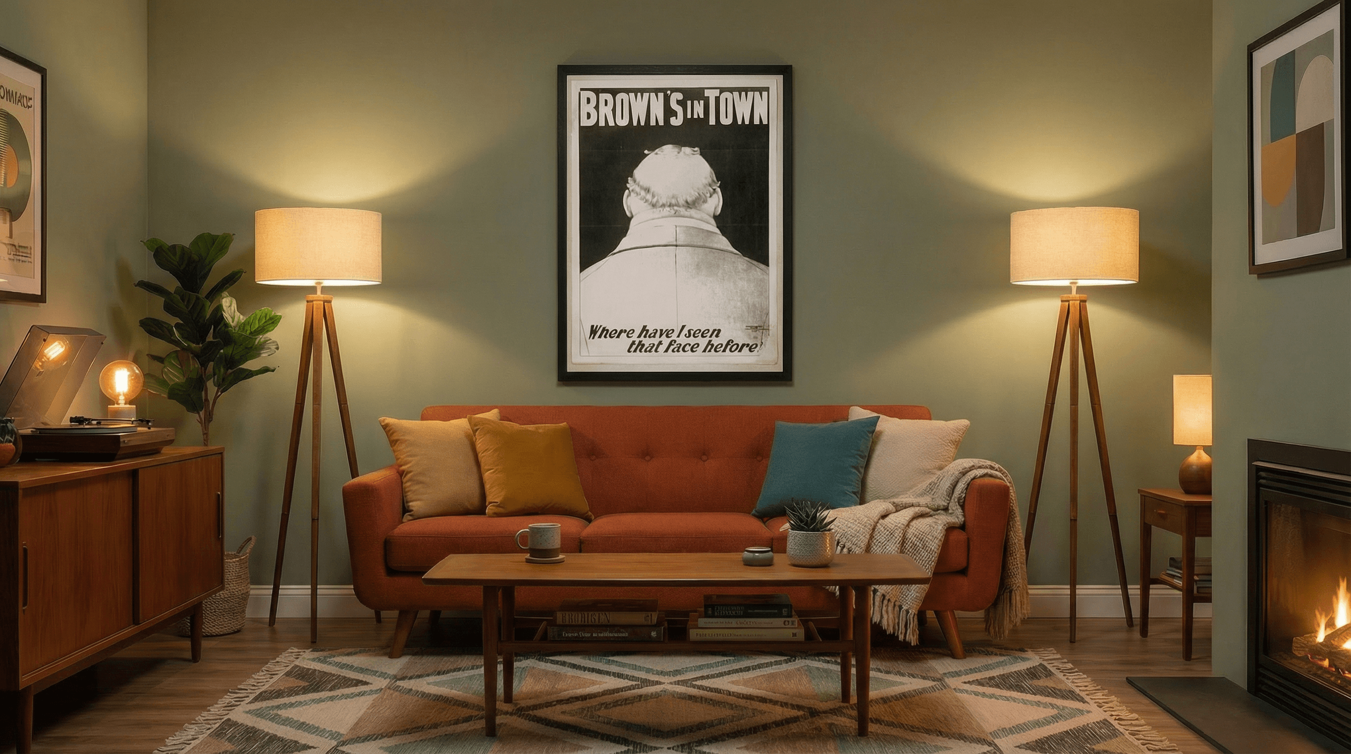 Brown's in Town, comic stage farce poster, early 1900s 2