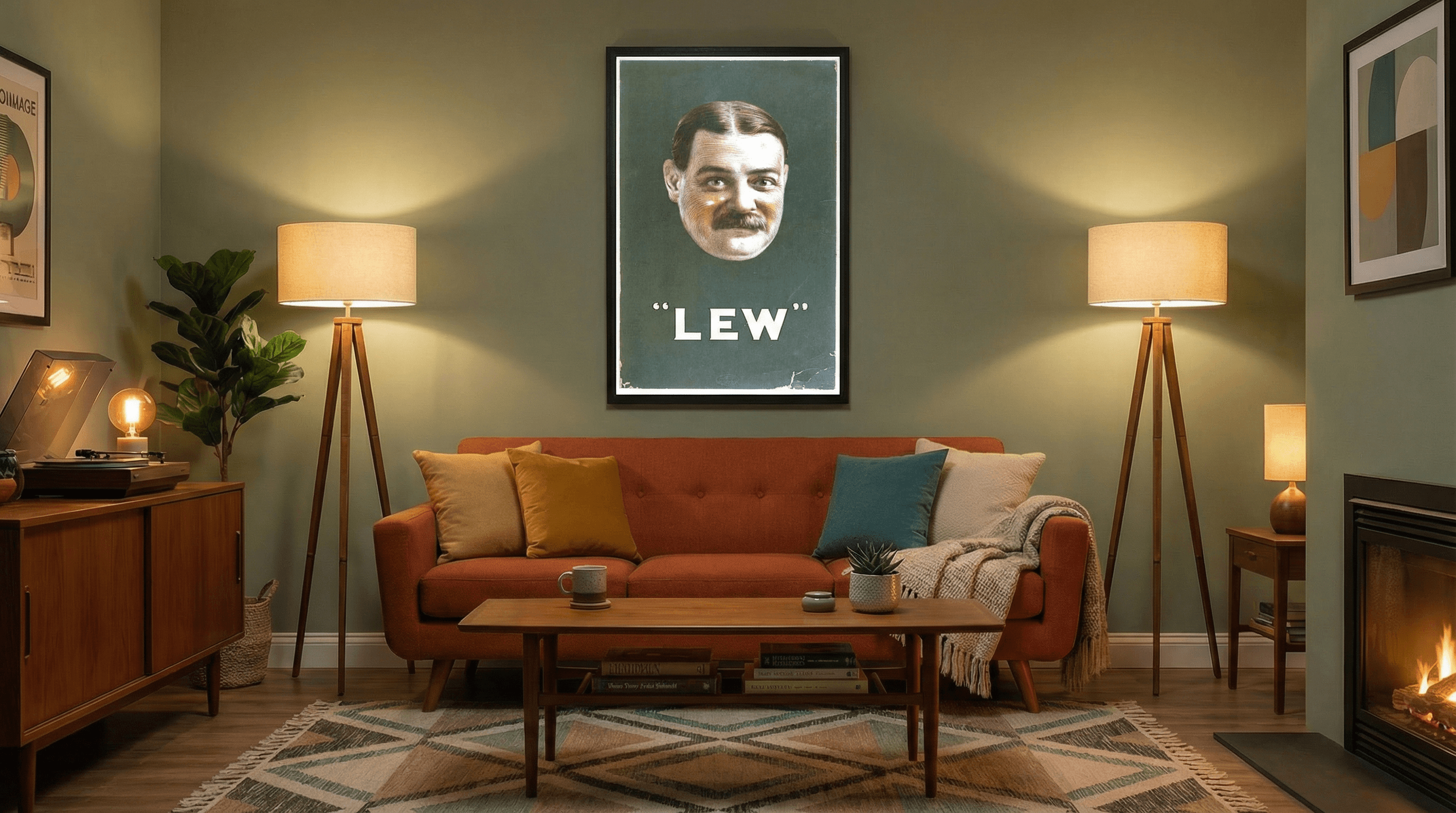 "Lew" Vaudeville Portrait Poster, early 1900s 2