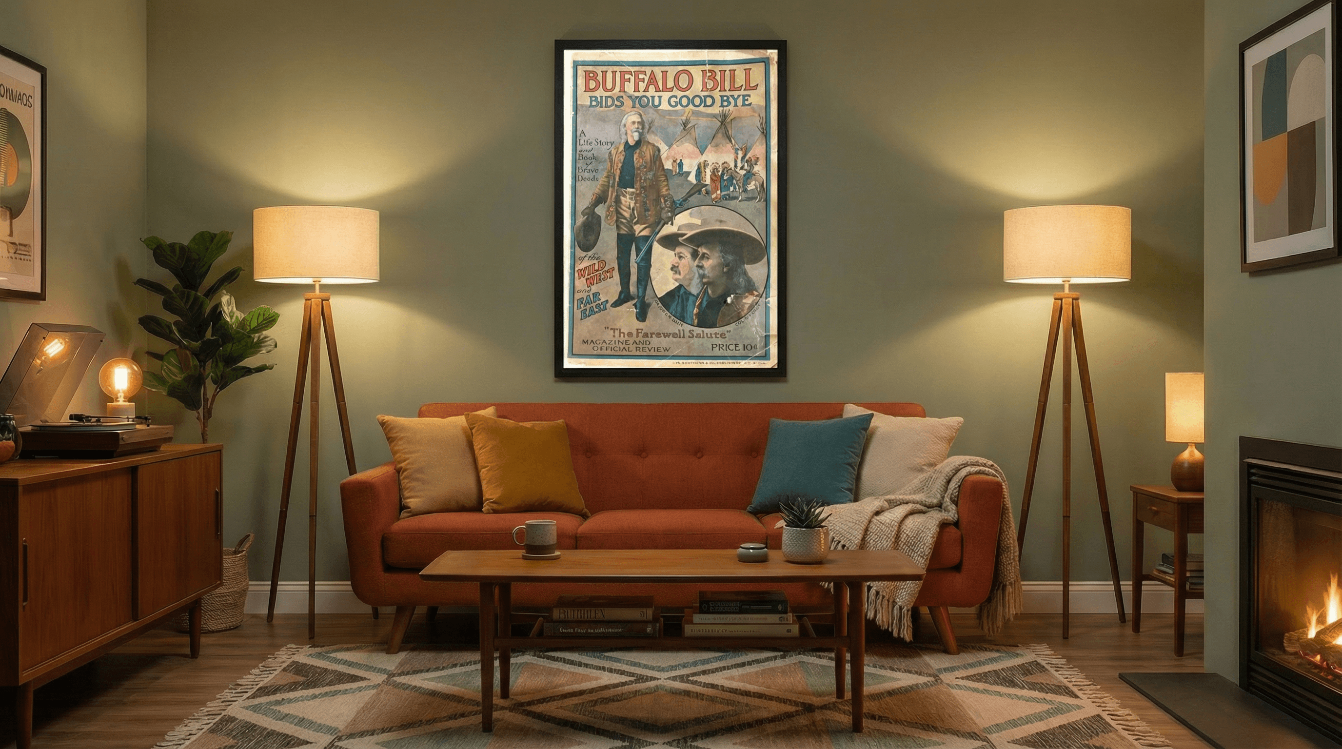 Buffalo Bill Bids You Good Bye, Farewell Salute Wild West, c.1910s 2