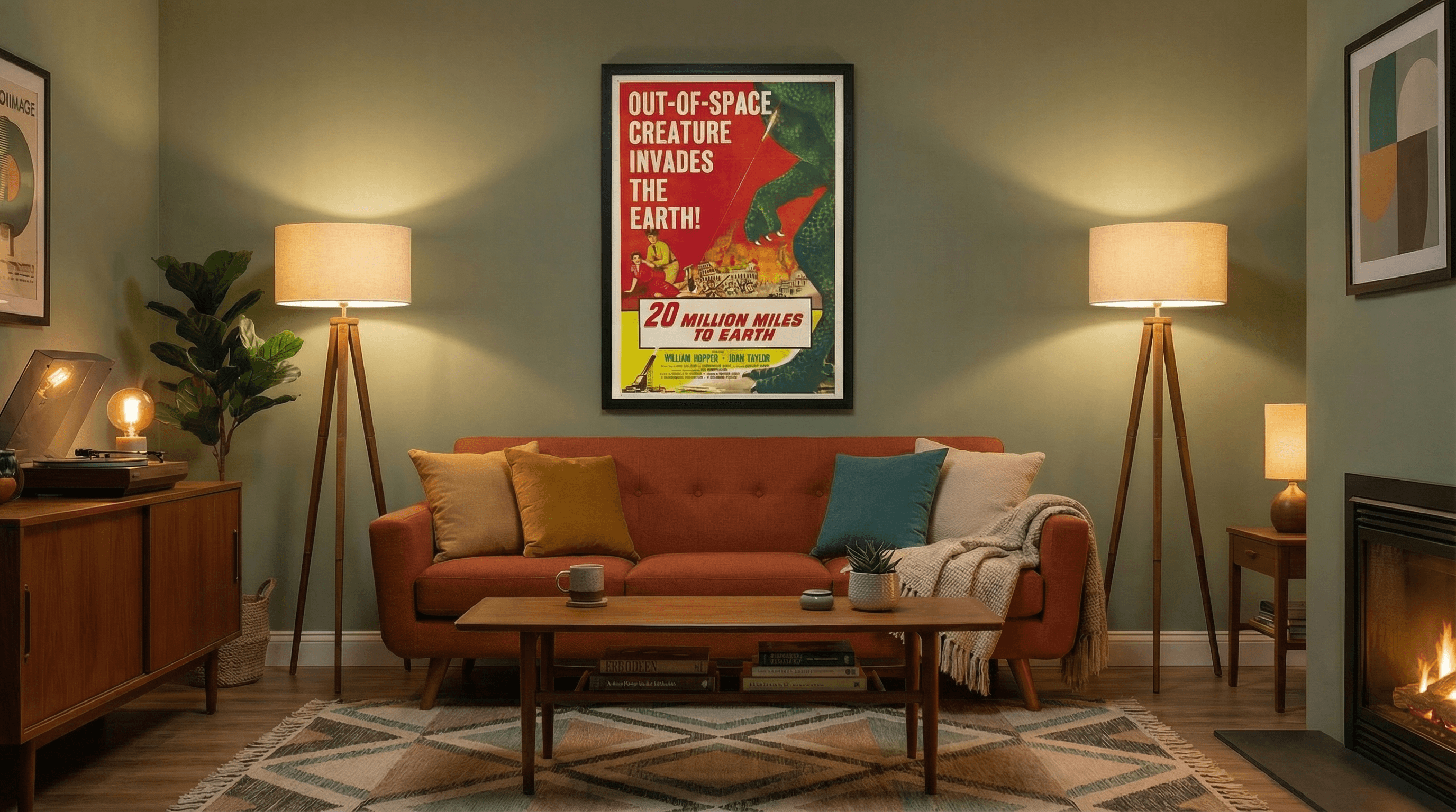 20 Million Miles to Earth, William Hopper & Joan Taylor, 1950s 2