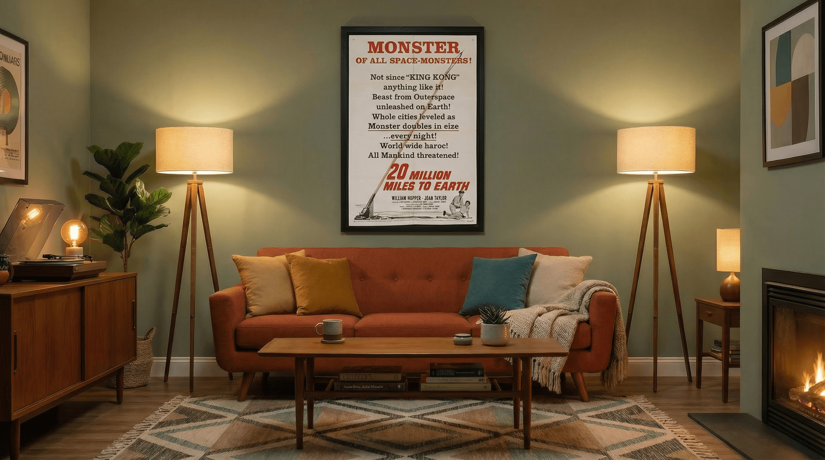 20 Million Miles to Earth, William Hopper & Joan Taylor, 1957 2