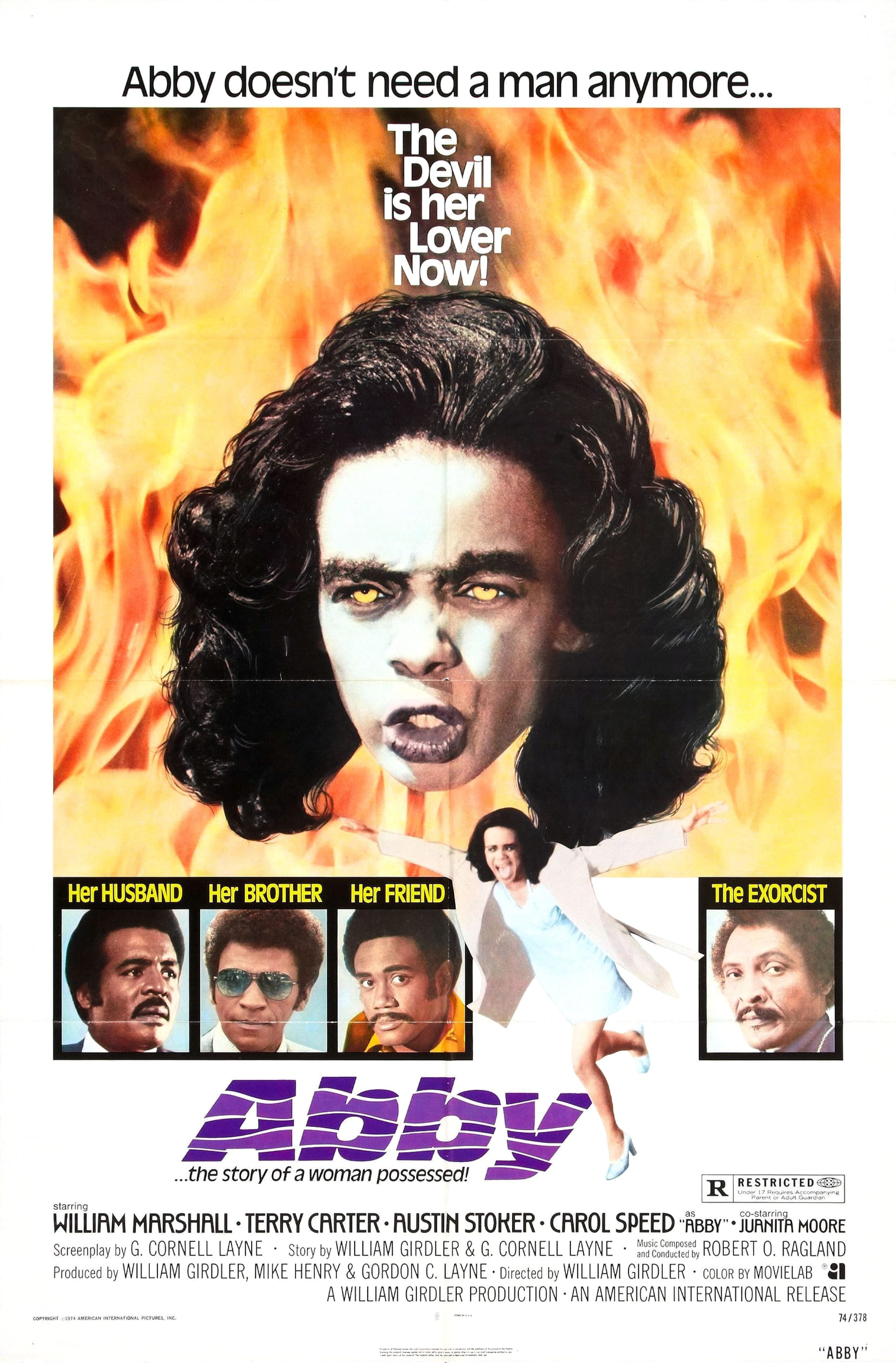 Abby, Blaxploitation Exorcism Horror with Carol Speed, 1974