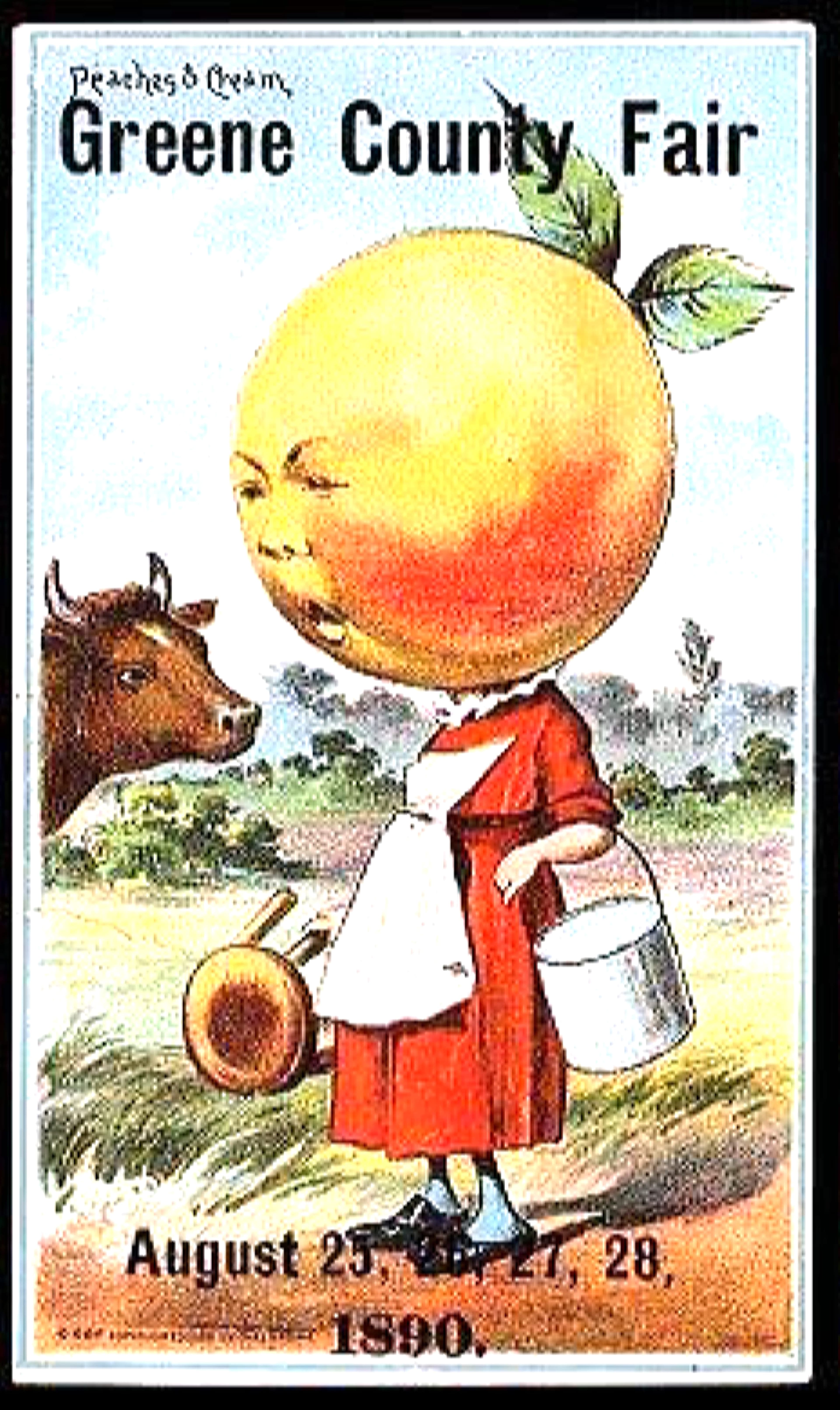 Greene County Fair, Peaches & Cream Girl, 1890