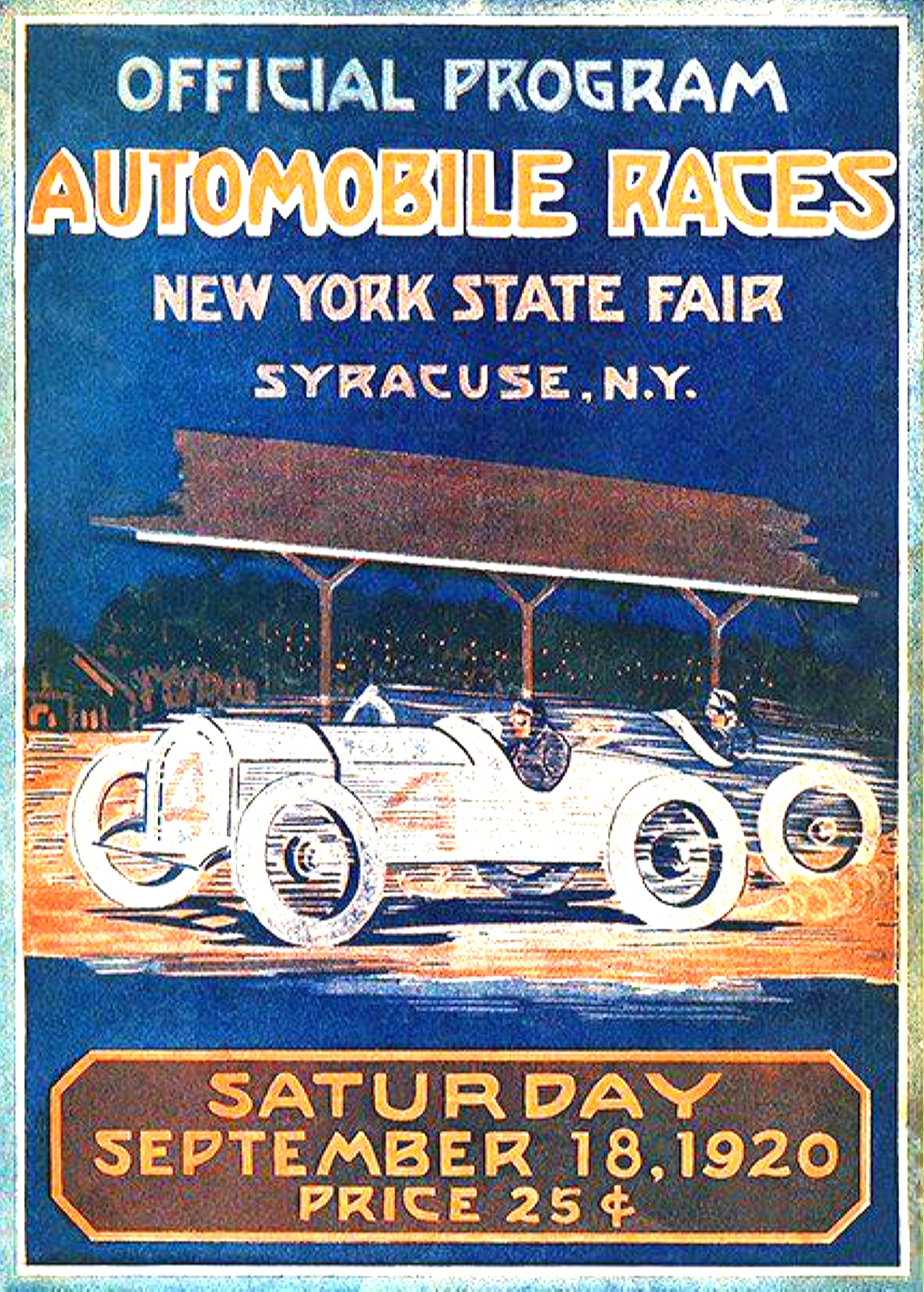 New York State Fair Automobile Races, Syracuse, 1920