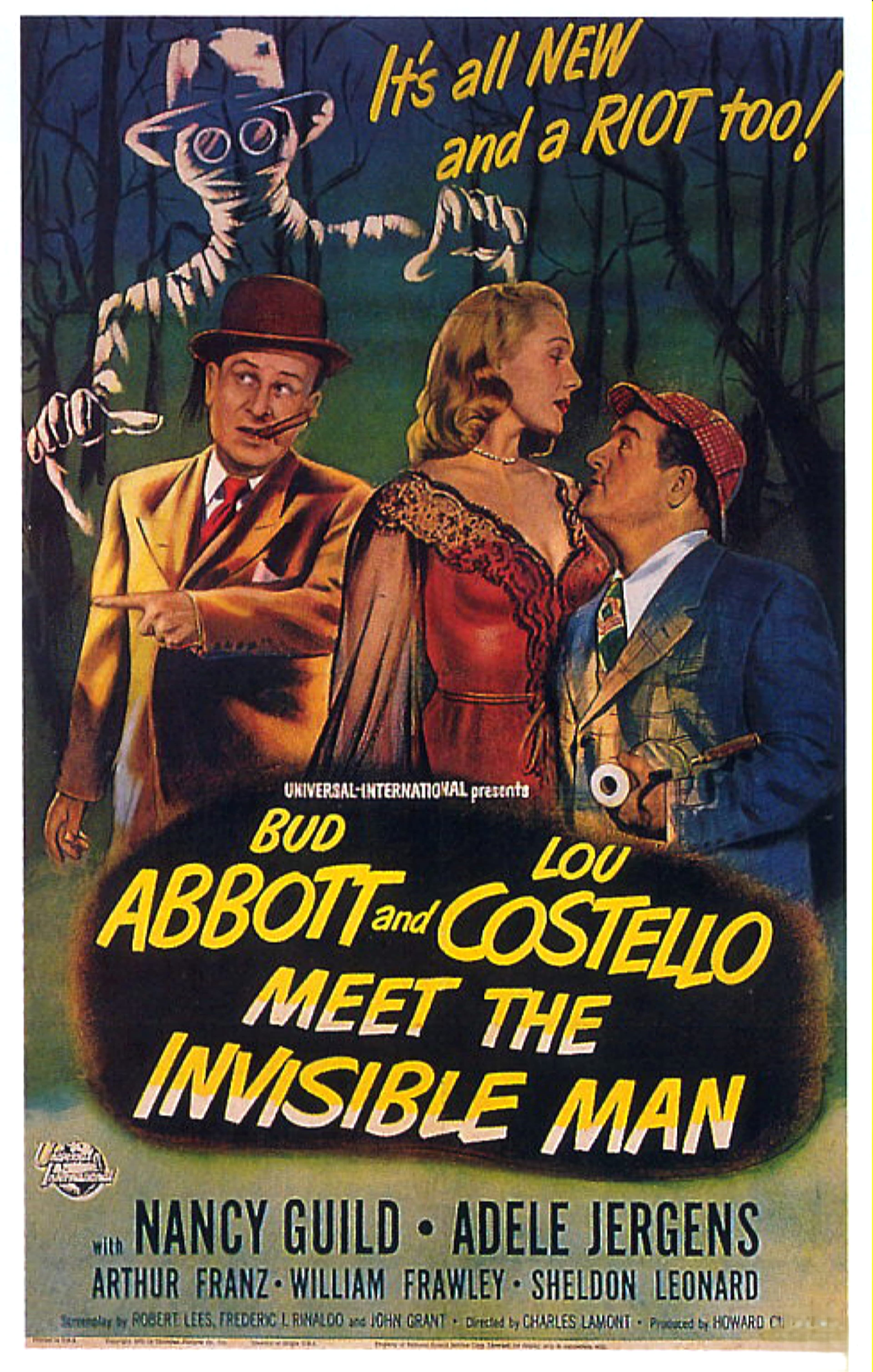 Abbott and Costello Meet the Invisible Man, Universal Comedy, 1951